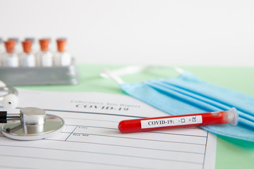 World coronavirus epidemic concept. Pandemic COVID-19, 2019-nKoV. Coronavirus vaccine testing....