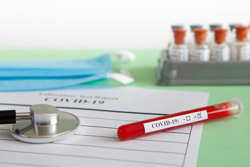 World coronavirus epidemic concept. Pandemic COVID-19, 2019-nKoV. Coronavirus vaccine testing....