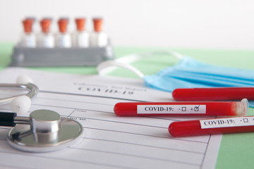 World coronavirus epidemic concept. Pandemic COVID-19, 2019-nKoV. Coronavirus vaccine testing....