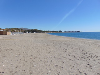 Vistas de la Playa Quitapellejos. Almería