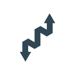 Double Arrow Logo design. AU letters logo concept. Brand business identity. Stock Vector illustration isolated on white background.