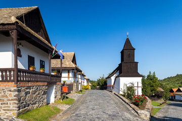 Fototapeta premium Historical village center of Holloko, region Northern Hungary