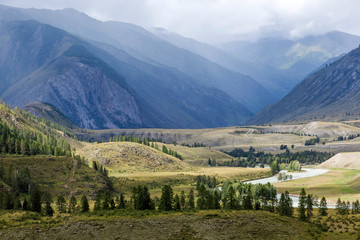 Altai mountains. River valley