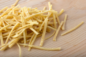 Traditional. Homemade noodles. Background texture.