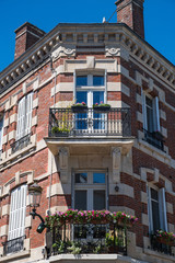 Fototapeta na wymiar Eckhaus in der Altstadt von Epernay/Frankreich