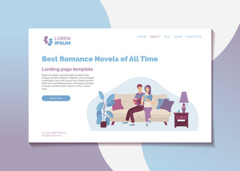 Best romance novels of all time landing page