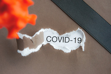 Coronavirus global pandemic crisis, victims and deaths symbol, deadly virus disease, acute...