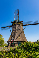 Authentische Holländische Mühle in Nord-Holland