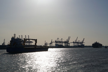 Container-Terminal im Hamburger Hafen
