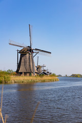 Authentische Holländische Mühle in Nord-Holland