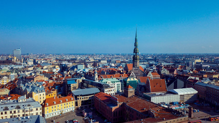 Beautiful Red Roofs of the Riga Old Town, Latvia