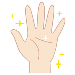 手のひら　綺麗