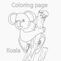 Koala/ Coloring page for kids.