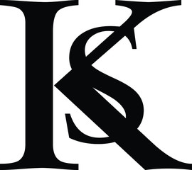 The logo between letter k and letter S or KS vector image  © sidra