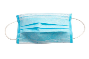 Surgical mask isolated on white.