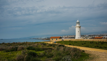 Fototapeta na wymiar Lighthouse, Paphos, Cyprus