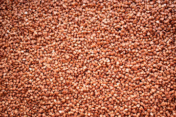 Buckwheat background. Buckwheat without packaging 