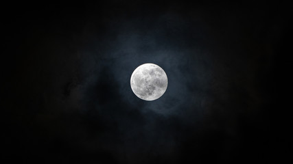 Naklejka na ściany i meble Full moon on the dark night