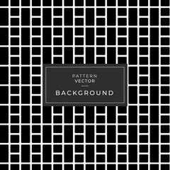 Vector Seamless Black and White Rectangle Square Grid Simple