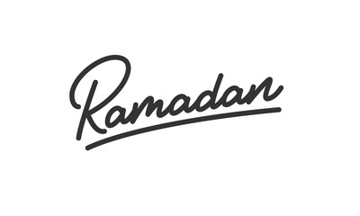 Ramadan lettering. Calligraphy for Islamic holiday Ramadan