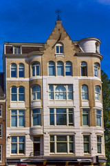 View of the houses in Amsterdam