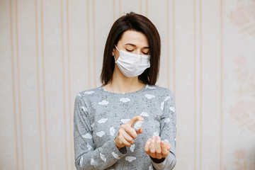 stay at home. Hand disinfection at home.