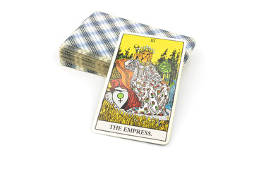 illustrative editorial Rider Waite tarot cards "The Empress" 