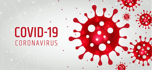 Banner Coronavirus diffusione, emergenza - obrazy, fototapety, plakaty