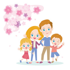 cute type blonde family_spring4
