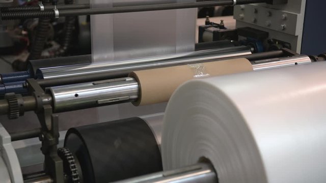 Polymer plastic bags manufactured roll