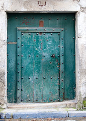 doors from different countries of Europa. Old and picturesque door.