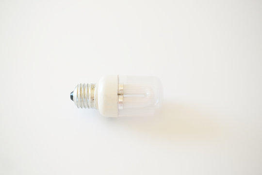 3W 220V/50Hz-60Hz electric led light blub isolated on white background. energy-saving and environmentally concept.