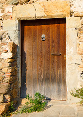doors from different countries of Europa. Old and picturesque door.