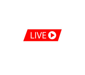 live icon, live telecast symbol