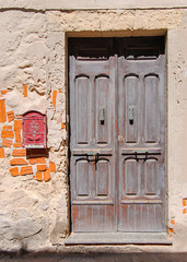 doors from different countries of Europa. Old and picturesque door.