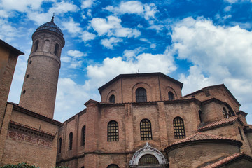 Basilica San Vitale old historical building in Ravenna, Italy
