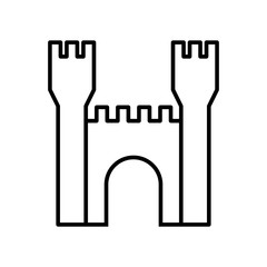 Castle icon vector
