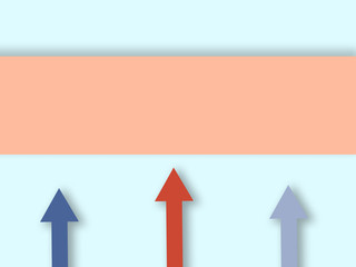 Simple shape flat arrows direction template