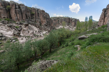 Cappadocia: Ihlara valley in spring canyon stunning landscape 