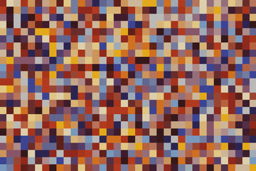 Colorful pattern with different shapes objects. Texture background for textile, print, paper, fabric background, wallpaper