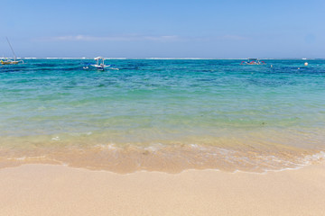 Fototapeta na wymiar Sandy beach in Bali, Indonesia