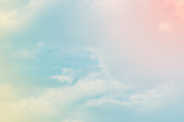 cloud background with a pastel colour