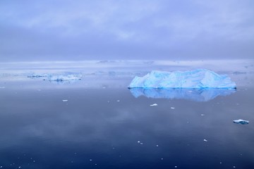 Stunning Iceberg Reflection , Paradise Bay , Antarctica 