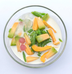 Thai Iced Dessert Coconut milk