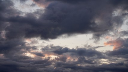 dramatic sky with clouds