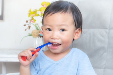 Little boy brushing his teeth,Teeth cleaning. Brushing teeth. Small cute,boy brushing his teeth.