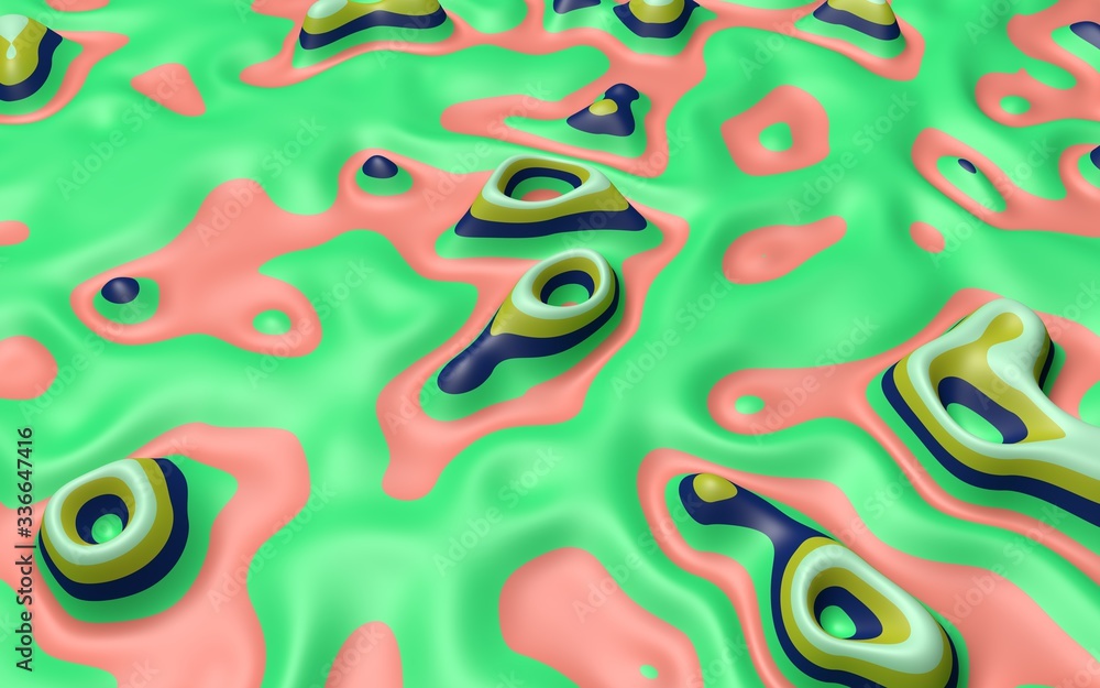 Fototapete abstract colorful background with the blue and green color graphic element