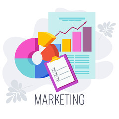 Marketing infographics pictogram. Four 4 PS marketing mix.
