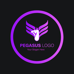 Vector Logo of a Pegasus/Unicorn