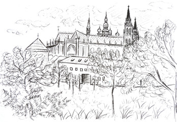 Sketch of the church of the holy sepulchre